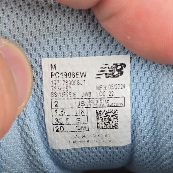 New Balance 1906R GS Silver Metallic Chrome Blue Casual Daily Sneaker Kids 2 - Picture 13 of 13